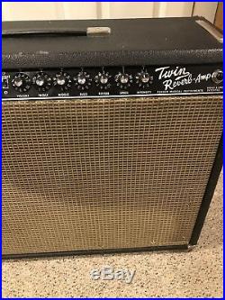 Fender Vintage 1966 Twin Reverb Guitar Tube Amp Amp Alessandro Serviced AB763