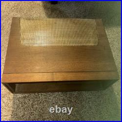 Fisher Vintage Tube Stereo Amp Walnut Wood Cabinet (original, excellent)