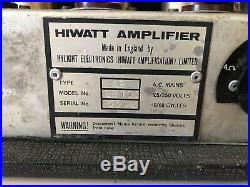 For Parts Hiwatt DR-103 Custom 100 Watt Vintage Tube Guitar Amp Amplifier Head