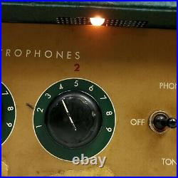 For Repair Vintage Rauland Vacuum Tube Amplifier 1916 Rare Green Phono Amp