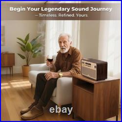 GLENCREAG VTS01 HiFi Vacuum Tube Speaker Amplifier with ECC82 Tubes