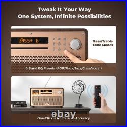 GLENCREAG VTS01 HiFi Vacuum Tube Speaker Amplifier with ECC82 Tubes