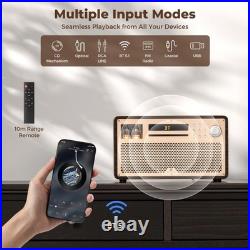 GLENCREAG VTS01 HiFi Vacuum Tube Speaker Amplifier with ECC82 Tubes