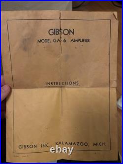 Gibson tube amplifier GA-6 / GA6 circa 1950s/ 1960s vintage retro