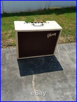 Gibson vintage tube amp, blonde tolex, tremelo