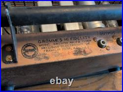 Grommes Grt-100 Grt100 Tube Tuner Amp Am Fm Radio Vacuum Rare Audiophile Vtg