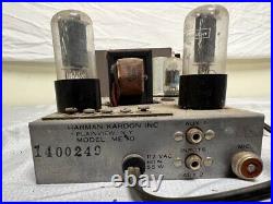 Harman Kardon Me10 Vintage Preamp Amplifier All Tube MIC Preamp Me 10 Untested