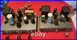 Heathkit A-7 Vintage Mono Block Tube Amplifiers Pair Untested