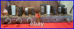 Heathkit A-7 Vintage Mono Block Tube Amplifiers Pair Untested