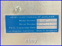 Henry 2KD-5 Vintage Ham Radio 3-500Z Tube Amplifier (great for restoration)