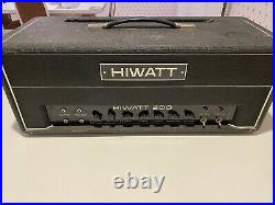 Hiwatt 1970s 200 Watt Amp With Vintage Tubes. All Original! Killer Amp