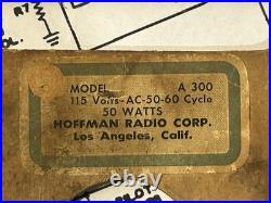 Hoffman A 300 vintage tube radio amplifier project convert to SE 6V6 guitar amp