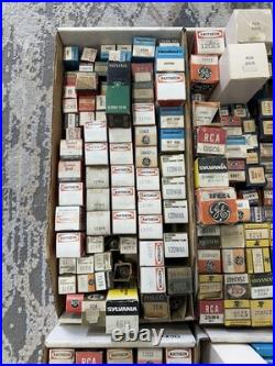 Huge 40 lbs Vintage Vacuum Tube Lot RCA, Tung-Sol, Raytheon, GE, Philco, Etc