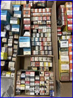 Huge 40 lbs Vintage Vacuum Tube Lot RCA, Tung-Sol, Raytheon, GE, Philco, Etc