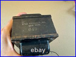 Huge Vintage Epco Tube Amp Power Transformer 900v CT 6.3v 5v 11v 24v