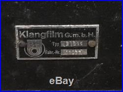 Klangfilm Siemens Vintage Tube Amp Amplifier type 31611