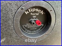 Klipsch Forte Vintage Speakers Tube Friendly Made in USA