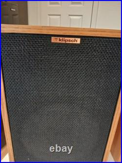 Klipsch Heresy II Speakers Tube Amplifier Friendly USA Sound Great