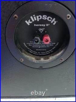 Klipsch Heresy II Speakers Tube Amplifier Friendly USA Sound Great