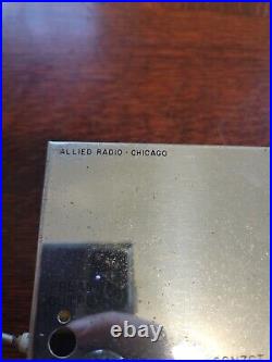 Knight Intl Vintage Tube Amplifier Original Clean Estate Find Allied Chicago IL