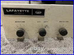 Lafayette PA-622 vintage tube amplifier project PA guitar amp Mullard 7189 #2 Lafayette PA-622 vintage tube amplifier project PA guitar amp Mullard 7189 #2