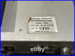 Lafayette PA-622 vintage tube amplifier project PA guitar amp Mullard 7189 #2 Lafayette PA-622 vintage tube amplifier project PA guitar amp Mullard 7189 #2