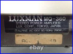Luxman MQ-360 Used Vintage Vacuum Tube Power Amplifier