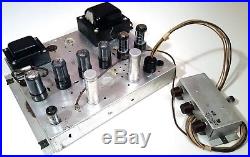 MAGNAVOX TUBE AMPLIFIER 128E with PHONO PREAMP CONTROL 125C VINTAGE 1956 6V6 AMP