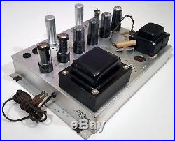 MAGNAVOX TUBE AMPLIFIER 128E with PHONO PREAMP CONTROL 125C VINTAGE 1956 6V6 AMP