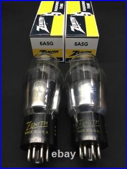 MATCHED PAIR ZENITH 6A5G Power Amplifier VINTAGE Vacuum Tubes TESTED S. 8582