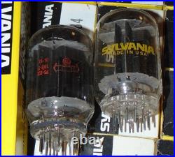 Many Nos Nib Amplifier Tubes Sylvania 7984 Vintage USA Power Beam 90 Pieces New