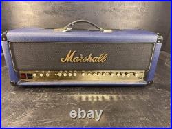 Marshall 375 Watt Model 6100 Tube Amp Head 30th Anniversary Special Blue & Gold