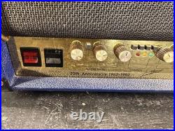 Marshall 375 Watt Model 6100 Tube Amp Head 30th Anniversary Special Blue & Gold
