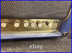 Marshall 375 Watt Model 6100 Tube Amp Head 30th Anniversary Special Blue & Gold