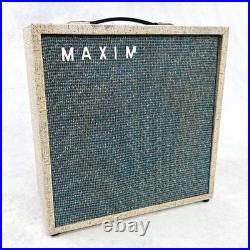 Maxim Vintage 1x8 240v Tube Combo Amp 1960s White Maxim Vintage 1x8 240v Tube Combo Amp 1960s White
