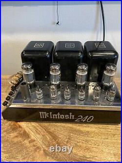 Mcintosh Mc240 Vintage Tube Amplifier In Very Good Condition