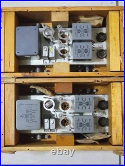 New in Box Pair of Vintage 6SN7 Tube Amplifier Modules US Navy Mil 1953 UTC