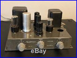 Nice Vintage Heathkit A-7 Tube Amplifier with Tubes Recapped Working Sounds Great