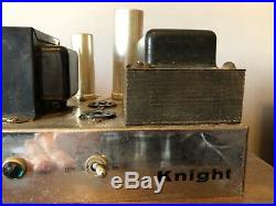 Nice Vintage Knight 6V6 Mono Tube Amplifier 1956 For Guitar or Harp Amp Rebuild