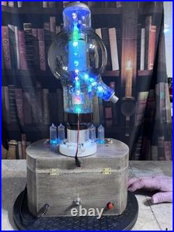 Nixie Clock IN-14 Retro, Steampunk. Vintage Lighted Amp Meter. Vintage Vac Tube