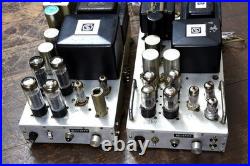 Old Vacuum Tube Amplifier Pair Vintage Tube Amp Used Junk Parts Repair