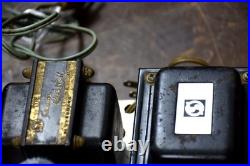 Old Vacuum Tube Amplifier Pair Vintage Tube Amp Used Junk Parts Repair