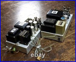 Old Vacuum Tube Amplifier Pair Vintage Tube Amp Used Junk Parts Repair