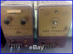 One Pair Fisher Vintage Audio Tube Amplifier 80AZ Z-Matic Aka Locomotive