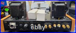 PAIR OF CUSTOM AUDIO Model SE-1 Vintage Tube Amplifier With 5 Tubes