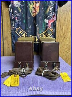 PAIR- Vintage=MONO-BLOCK Fisher Model 100 Tube Amplifiers (2) MINT= Serviced