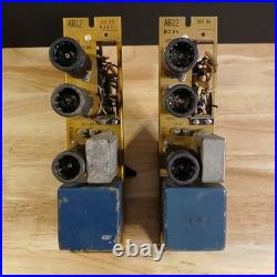 Pair 1960's Vintage ADC 5751 Tube Type Pre-Amplifier Assembly AR-12 6072-1 MD1