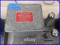 Pair (2) EICO HF-60 Mono Tube Amplifiers EL34/6CA7 Acrosound TD-330 Transformer