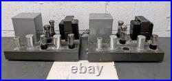 Pair (2) EICO HF-60 Mono Tube Amplifiers EL34/6CA7 Sold As For Parts Estate Find