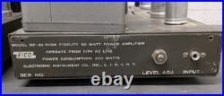 Pair (2) EICO HF-60 Mono Tube Amplifiers EL34/6CA7 Sold As For Parts Estate Find